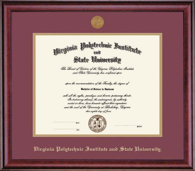 virginia tech diploma frame size earlehaymaker