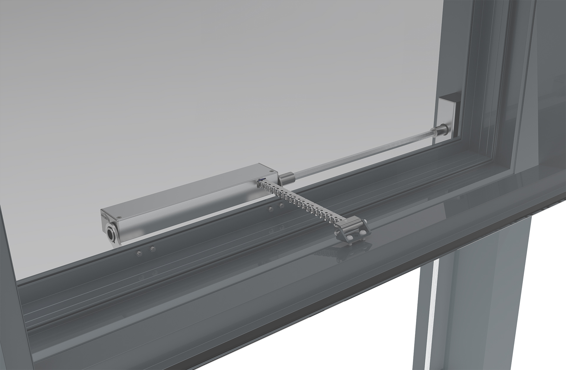 手摇开启系统 Manuel FanLight opening system