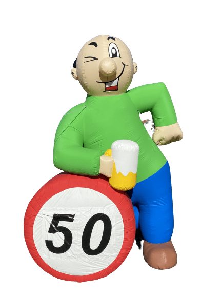 Opblaasbare Abraham Pop Verkeersbord Huren - Blaasop.nl