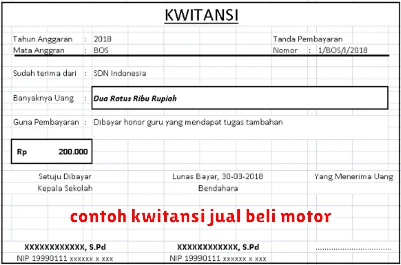 Panduan Lengkap Cara Membuat Kwitansi Jual Beli Motor yang Sah dan(04)