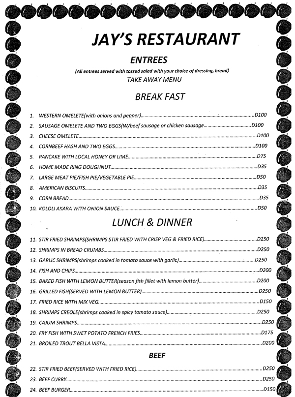 Jay’s Restaurant & Catering Services BLAC Foundation