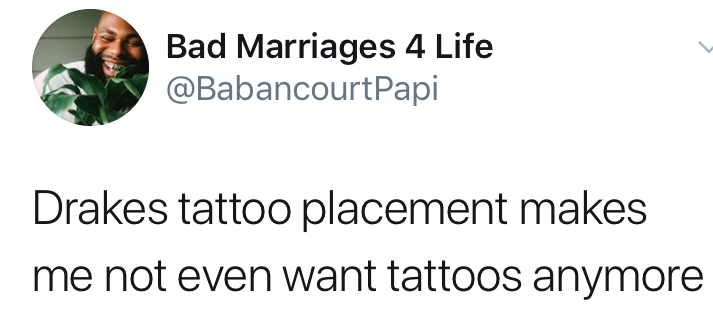 Drake Trolled For His Ugly Back Tattoo Collection BlacGoss