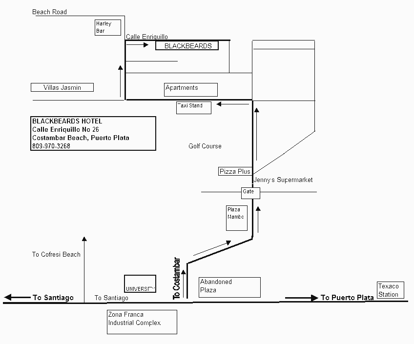 Directions Blackbeards Adult Resort Dominican Republic