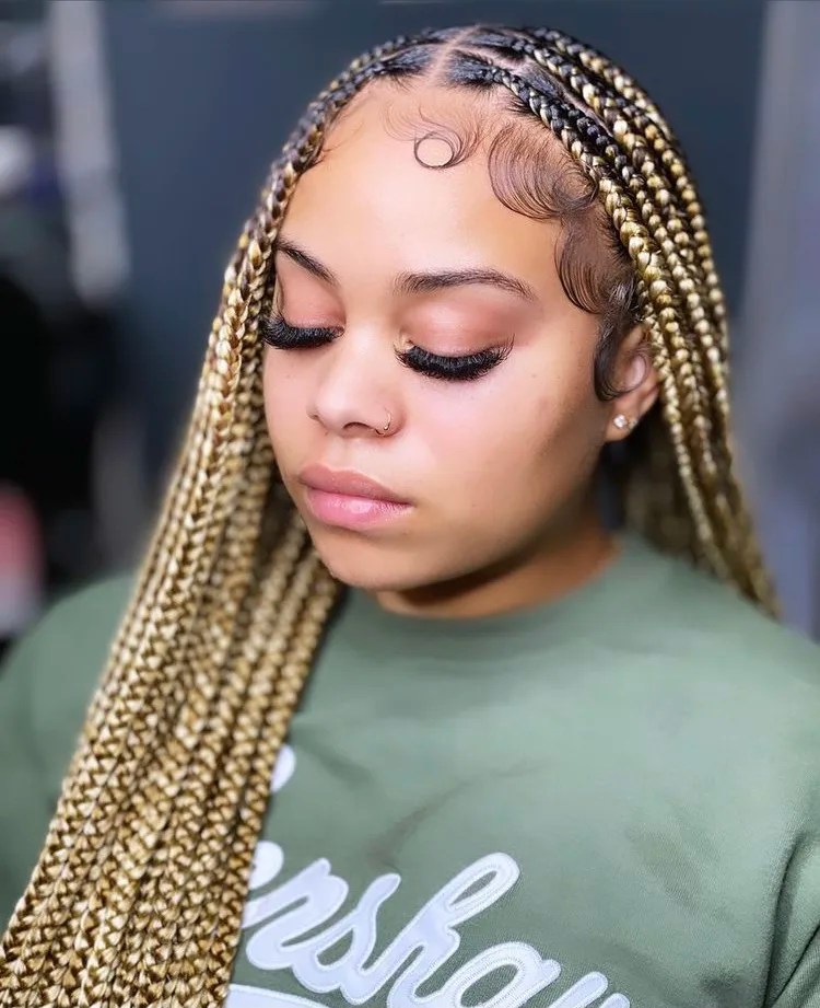 60 Cute Fall Mixed Color Braids Hairstyles For Black Women
