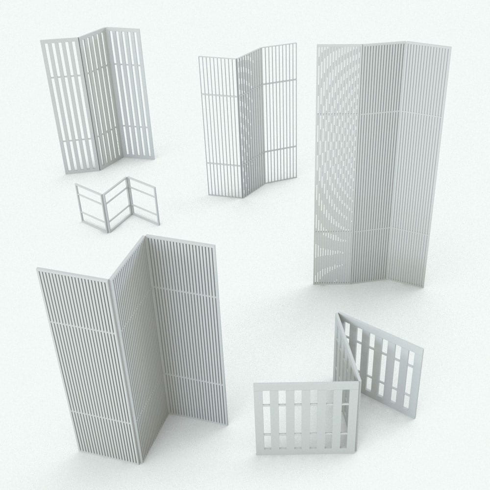 Revit Family TriFold Vertical Bars Space Divider Get a Subscription