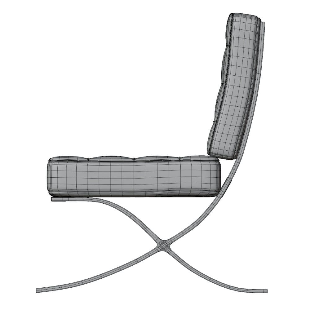 Barcelona Chair Revit BlackBee3D Revit families and 3D Models