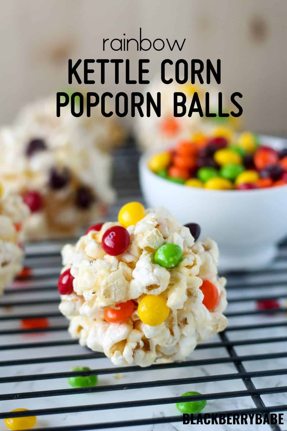 Kettle Corn Popcorn Balls Blackberry Babe