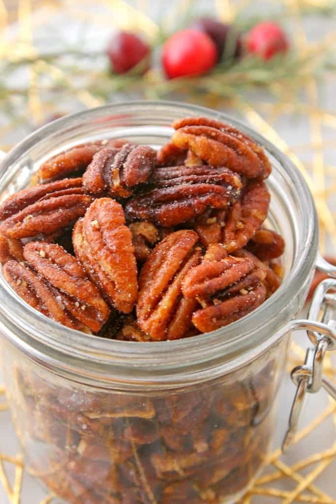 Honey Roasted Pecans Recipe by Blackberry Babe