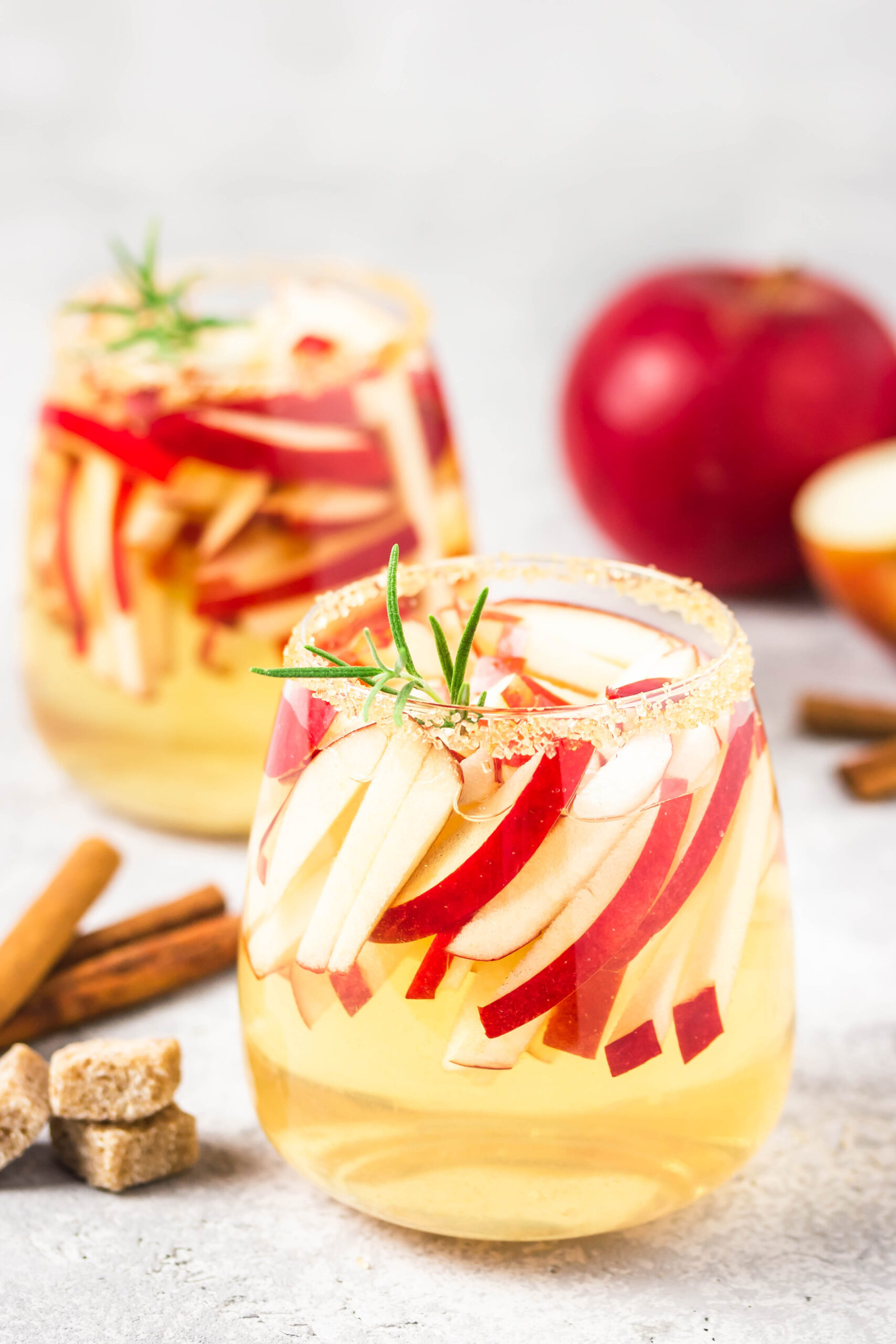 Easy Caramel Apple Sangria Thanksgiving Recipe (White Sangria)