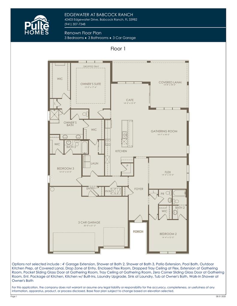 Renown by Pulte Homes Babcock Ranch