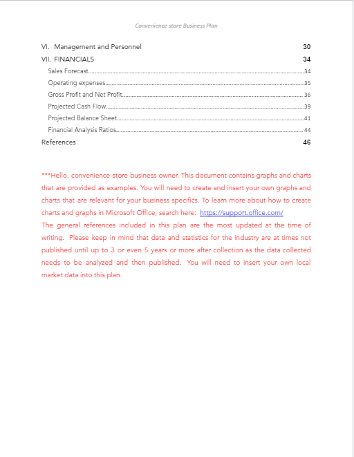 Convenience Store Business Plan Template Sample Pages Black Box