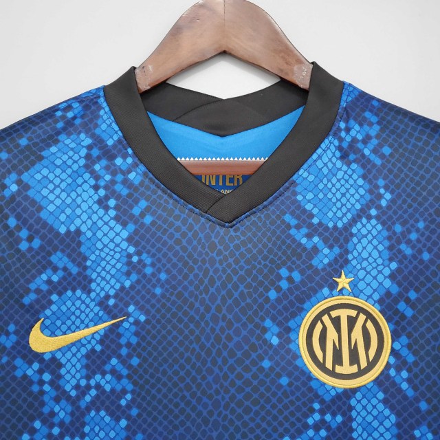 Inter Milan Home Kit Player Edition Season 20212022 Short Sleeves