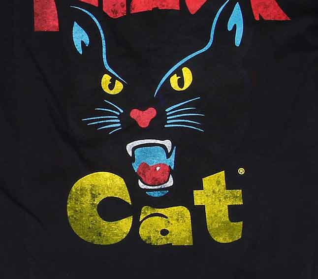 Black Cat Fireworks Logo T Shirt