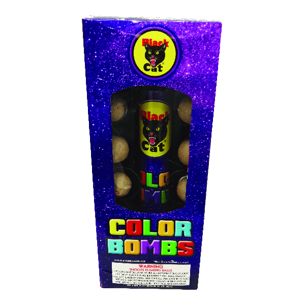 Color Bombs 12's Black Cat Fireworks