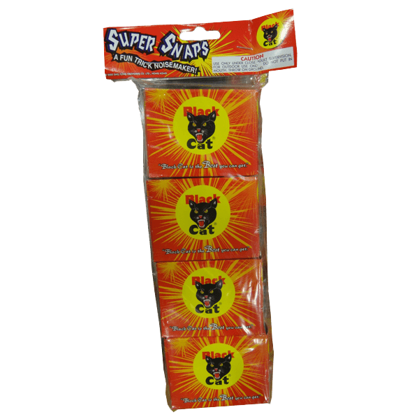 Super Snaps Large w/Header Black Cat Fireworks