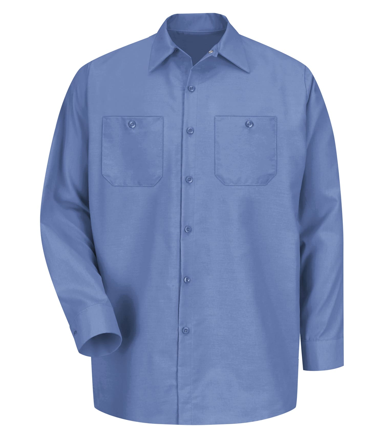 Red Kap Industrial Long Sleeve Work Shirt for embroidery or screen print at Black Fish Clothing