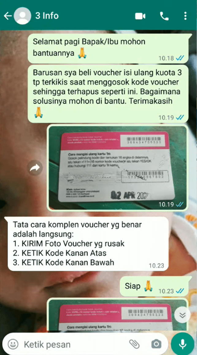 Cara Mengetahui Kode Voucher Rusak Karena Digosok TRI, Telkomsel, XL