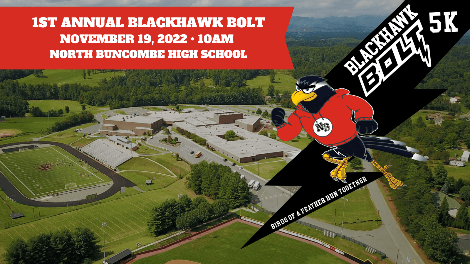 Blackhawk Bolt 5k North High School Band Boosters & PTSO Present