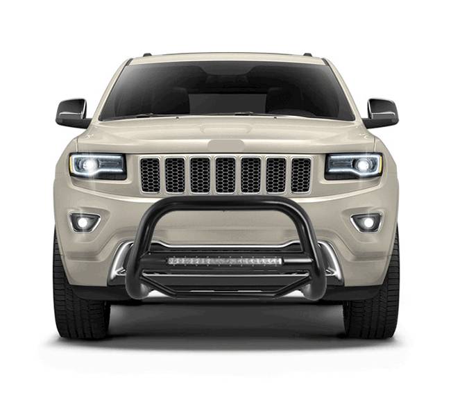 Black Horse Max Beacon Bull Bar No skid plate Black fit 20112022 Jeep