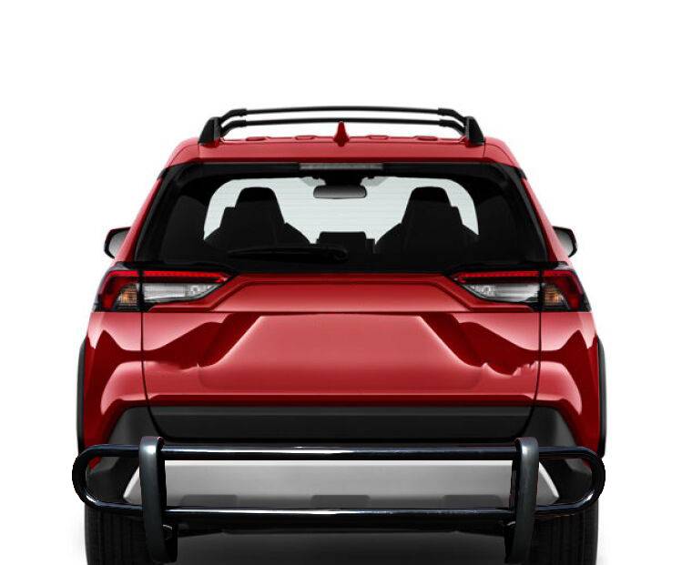 Black Horse Rear Bumper Guard Double Tube Black fit 20192023 Toyota