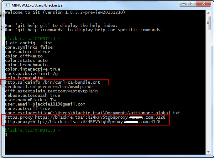 Using Git bash with Proxy setting Blackie's Failed Notes