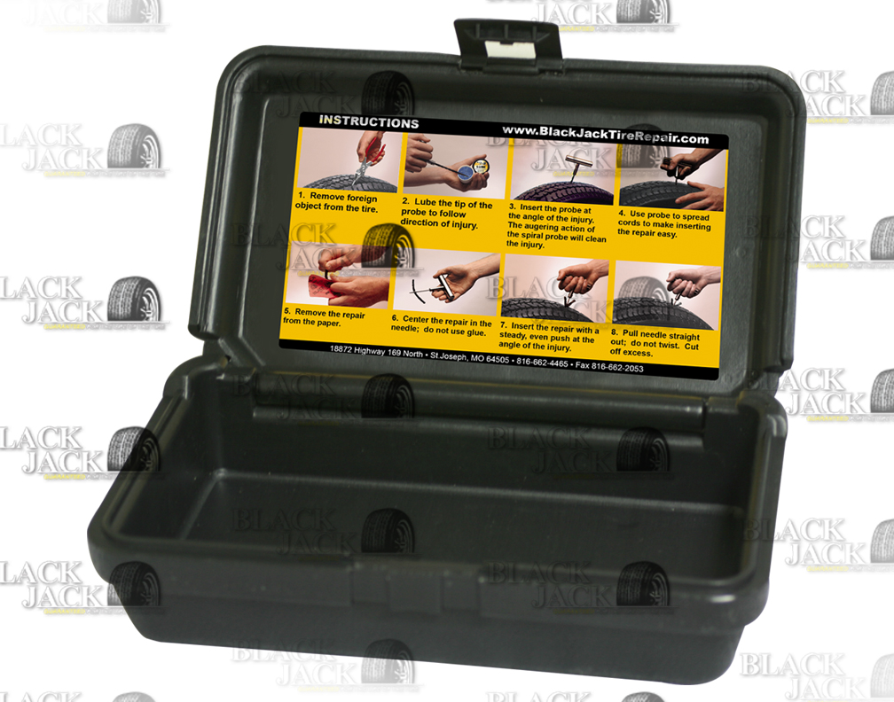 Kt191 Empty Black Plastic Case for small kits BlackJack Tire