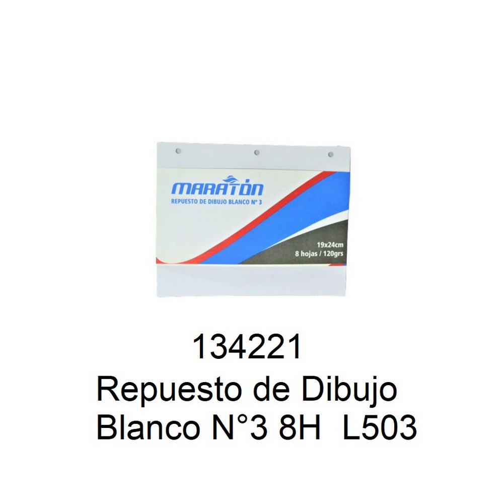 Repuesto de hoja blanco N3 19x24cm / 134221 Black King
