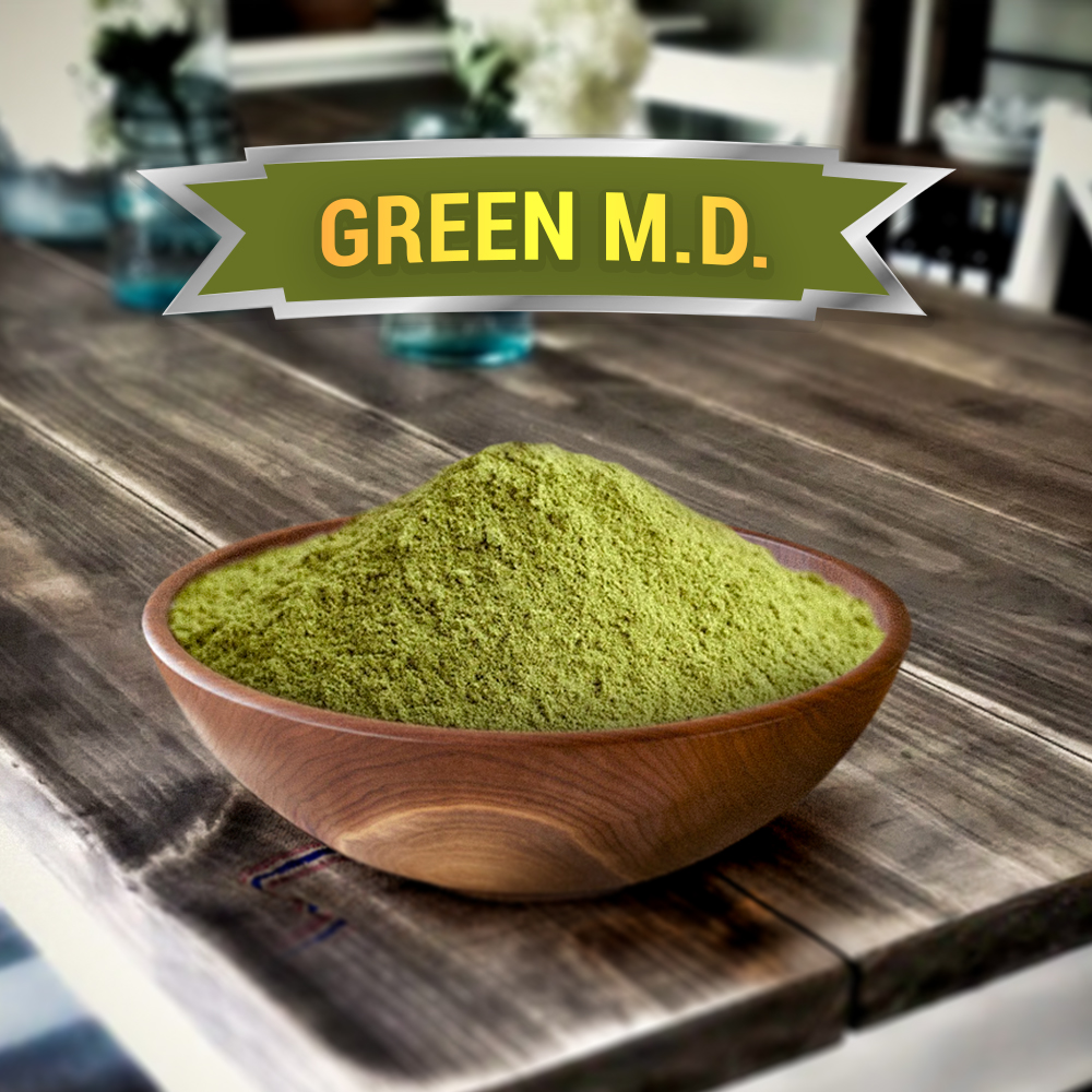 Green MD Kratom Powder Black Label Hemp