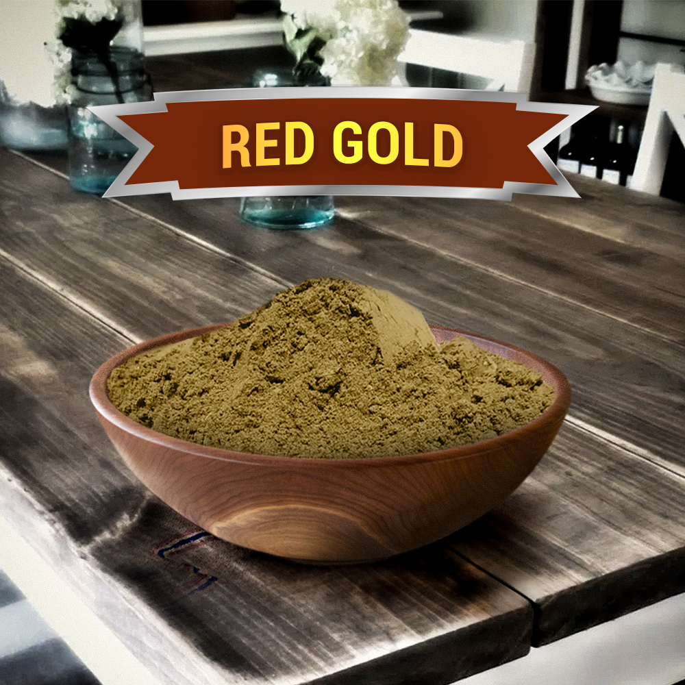 Red Gold Kratom Powder Black Label Hemp