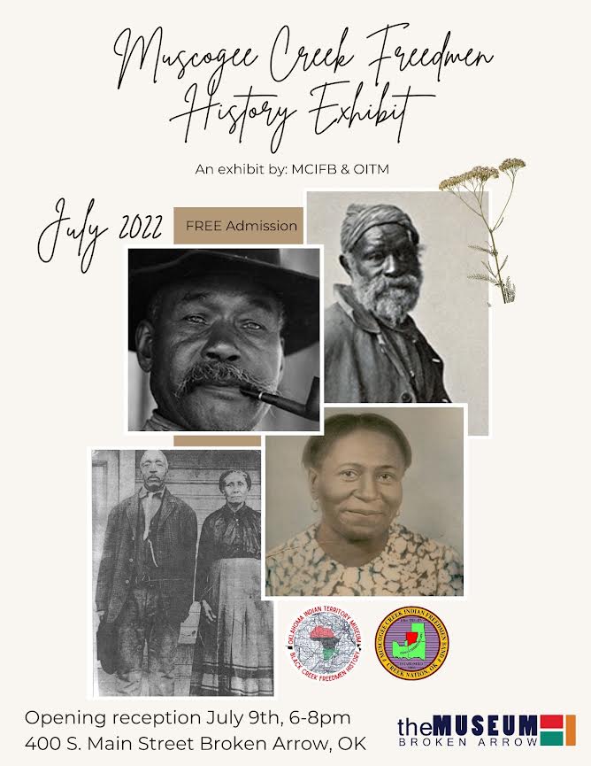 Exhibition Opening Muscogee Creek Indian Freedmen Band and the
