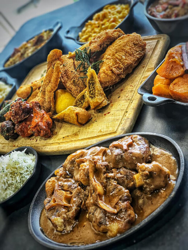 The Greasy Spoon Soulfood Bistro features Southern cuisine in Houston