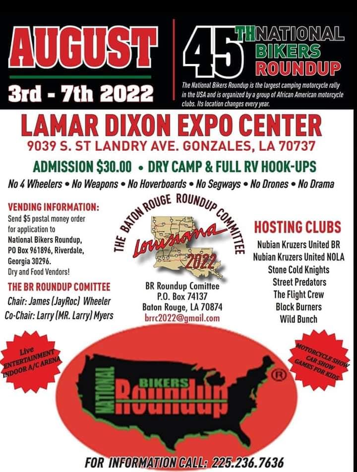 45th National Bikers Roundup Biker Events