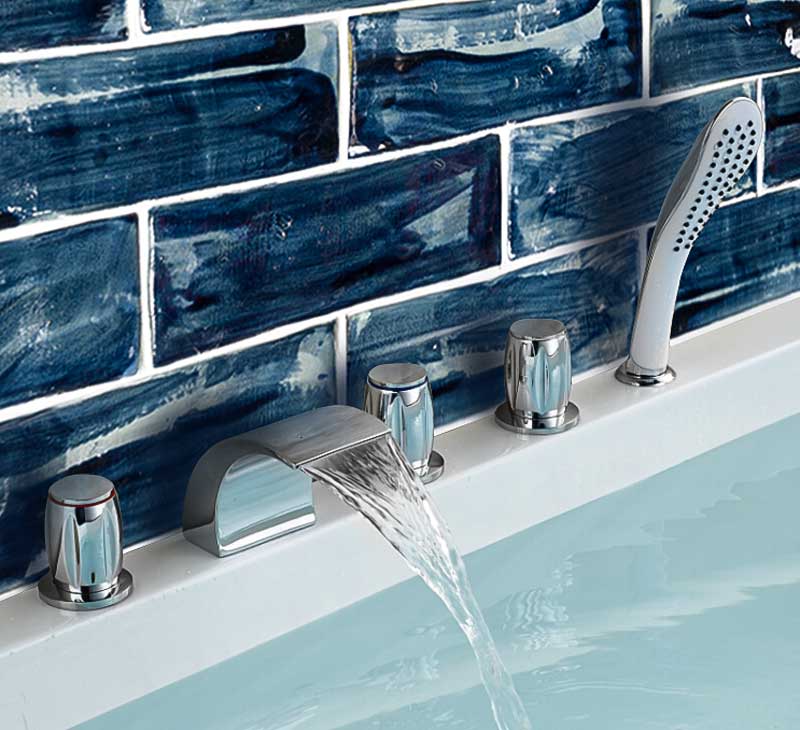 Navy Blue Subway Bathroom Tiles Black Rock Studio Handmade Tiles