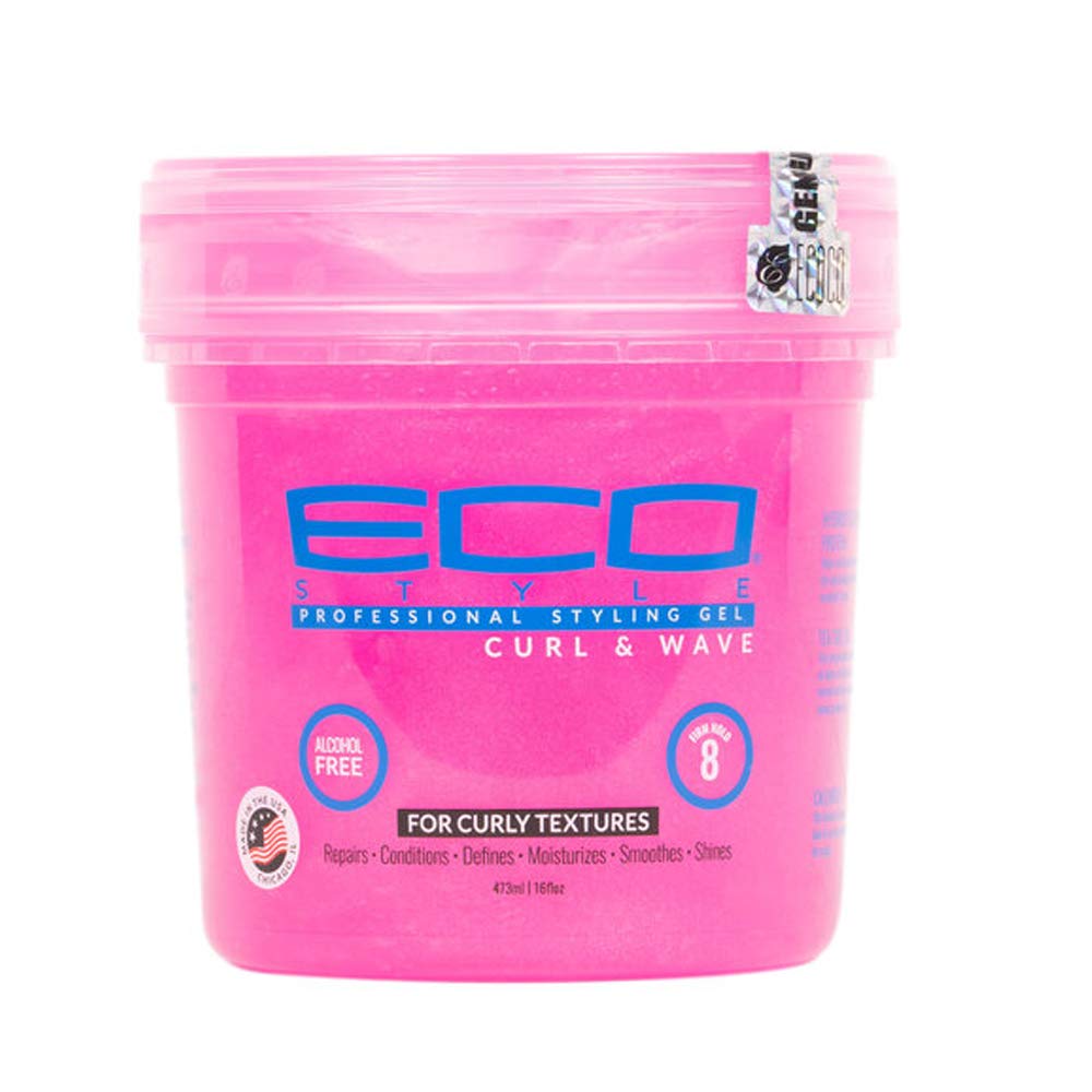 Eco Curl Wave Gel Pink 16 Oz Vente de produits cosmétiques