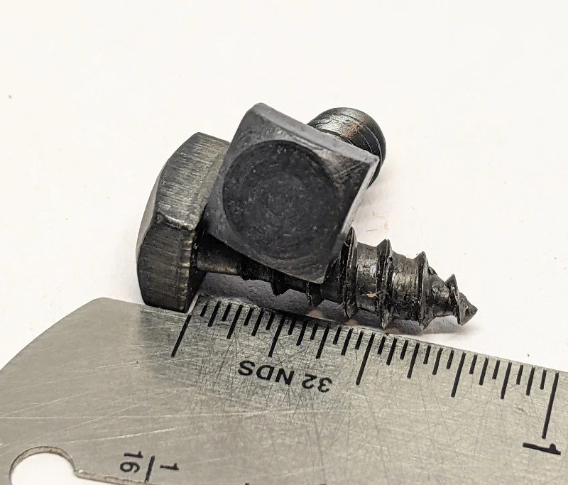 1/4" x 3/4" Square Head Lags, Black Oxide Blacksmith Bolt & Rivet Supply