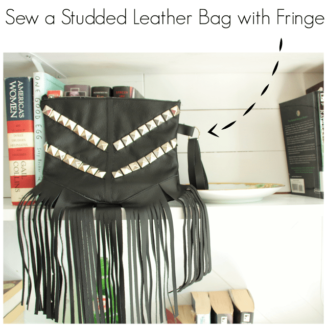 {How To} Sew a Studded Leather Bag with Fringe Black Spruce Hound