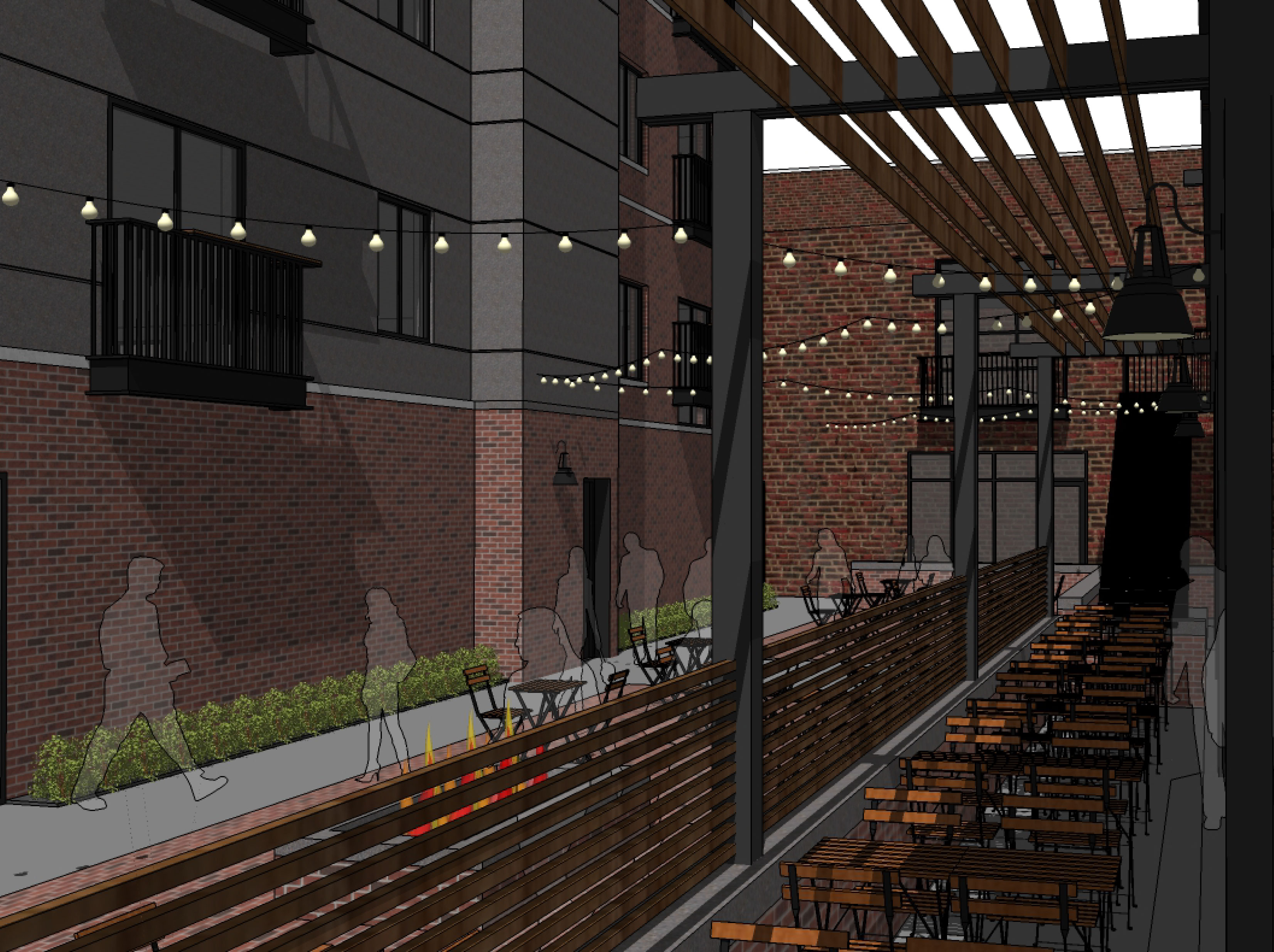 Blackstone Station's outdoor dining Blackstone Omaha