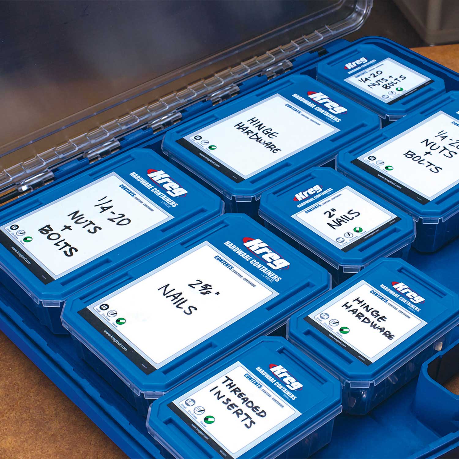 Kreg Large Hardware Container (Set of 4) Blackwater River Tools