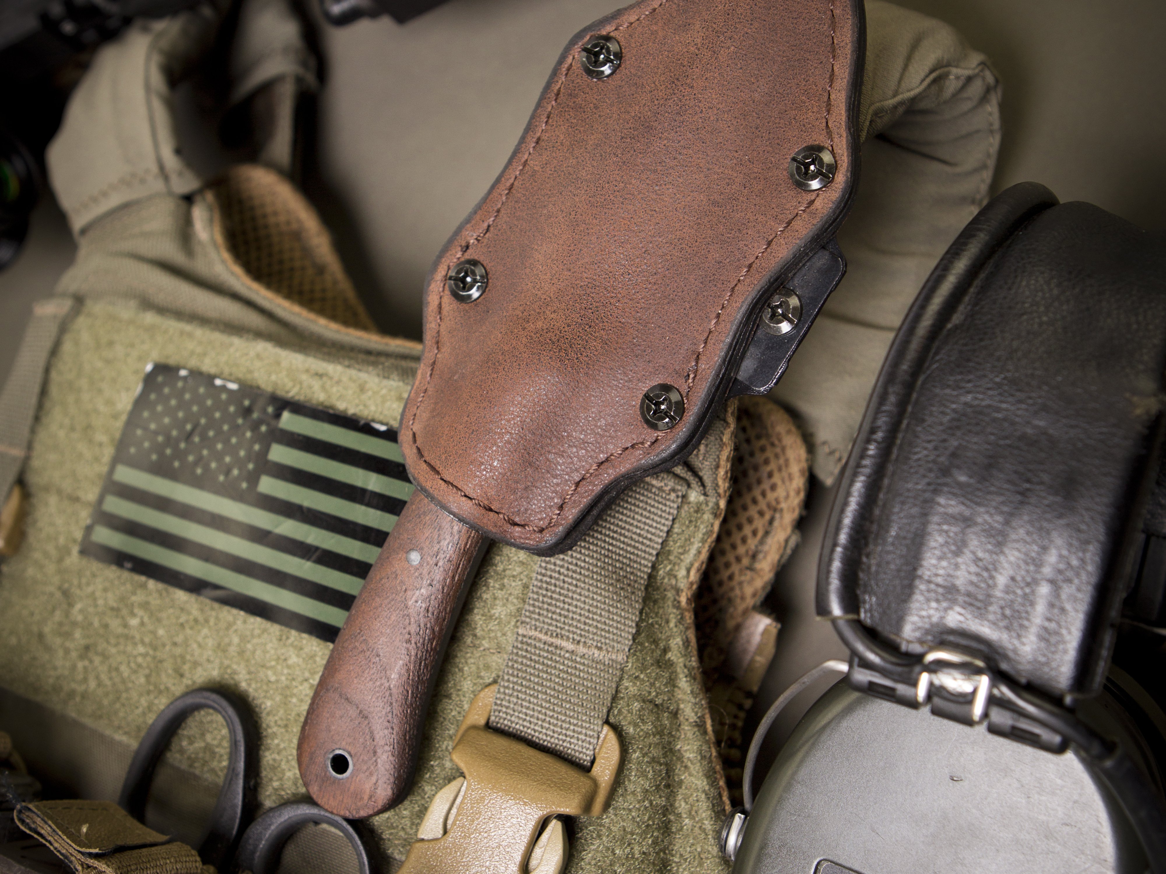 Winkler Knives Operator Knife 80CrV2 Blade Maple Handle 016 Black