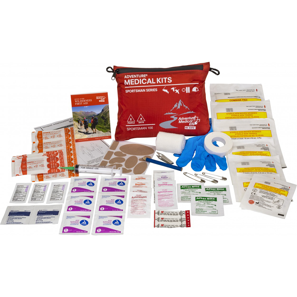 ADVENTURE MEDICAL SPORTSMAN 100 FIRST AID KIT 01050100 Black Wolf Supply