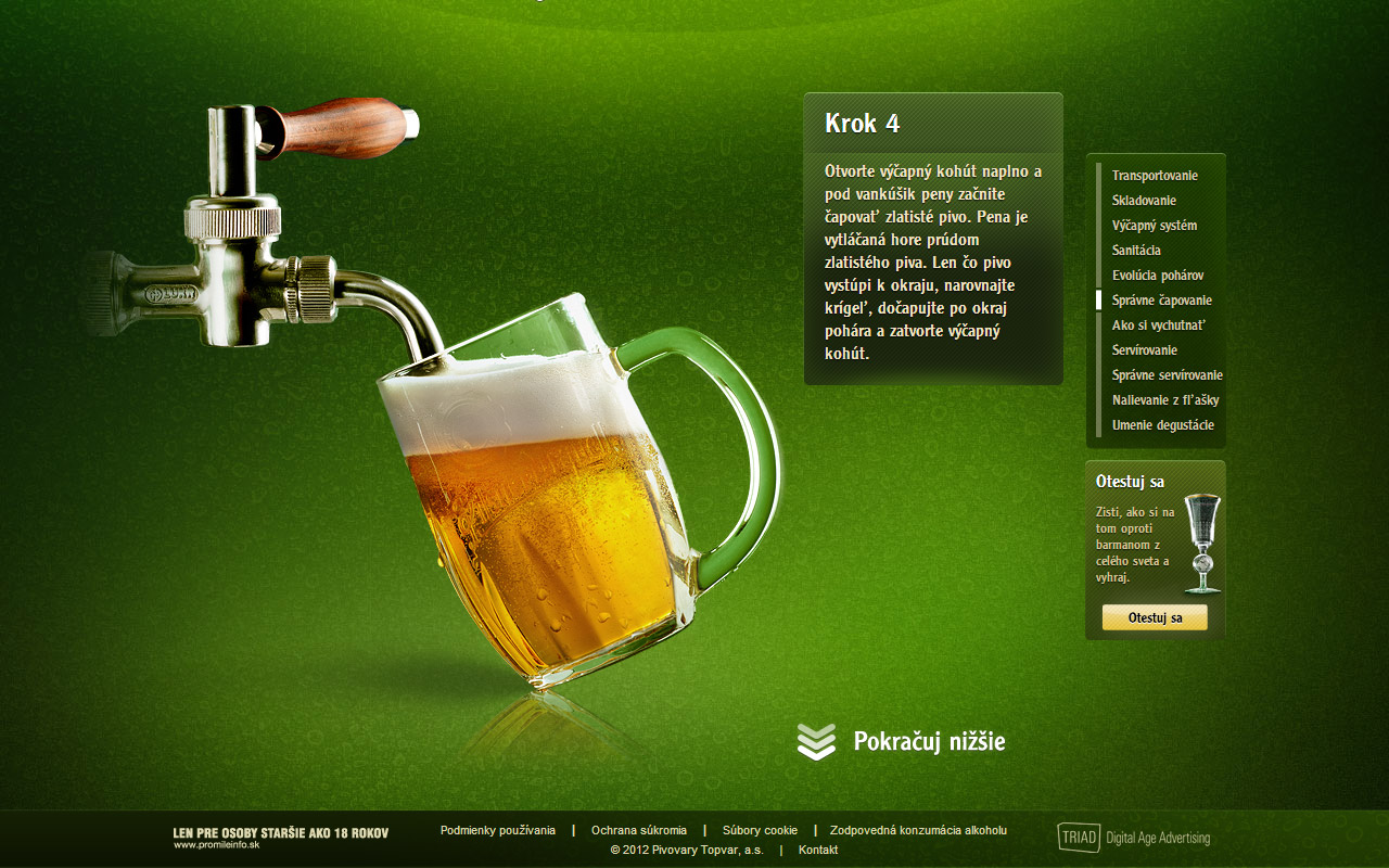 Pilsner Urquell blade.sk