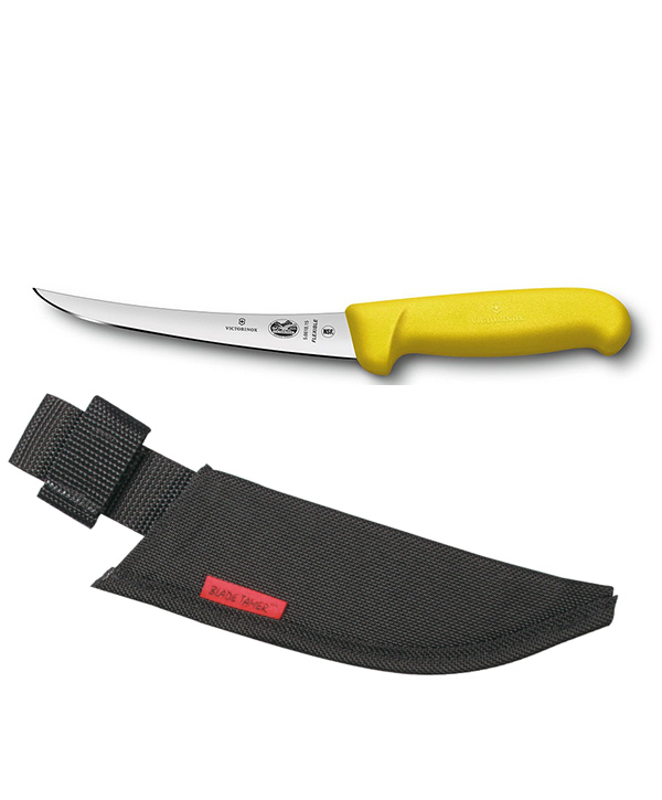 Combo Victorinox 6″ Curved Flexible Boning Knife w/ Yellow Fibrox