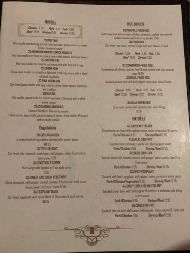 Jasmine Rice Thai Cuisine, Gretna, LA Report 241 BLAINE'S RESTAURANT