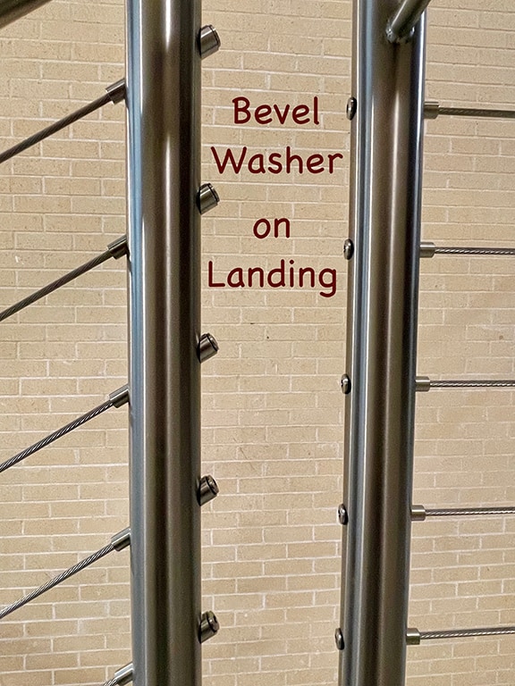 Beveled Washer Cable Railing Accessory Blair Corporation