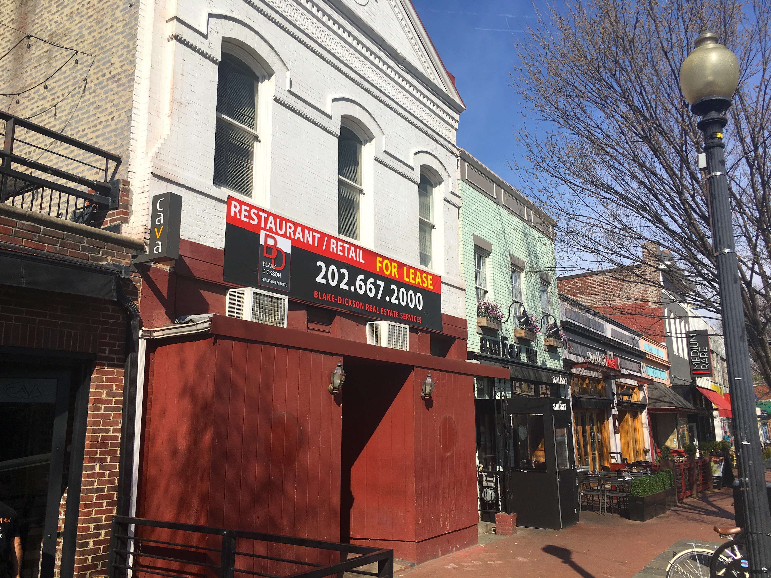 Barrack's Row Restaurant for lease