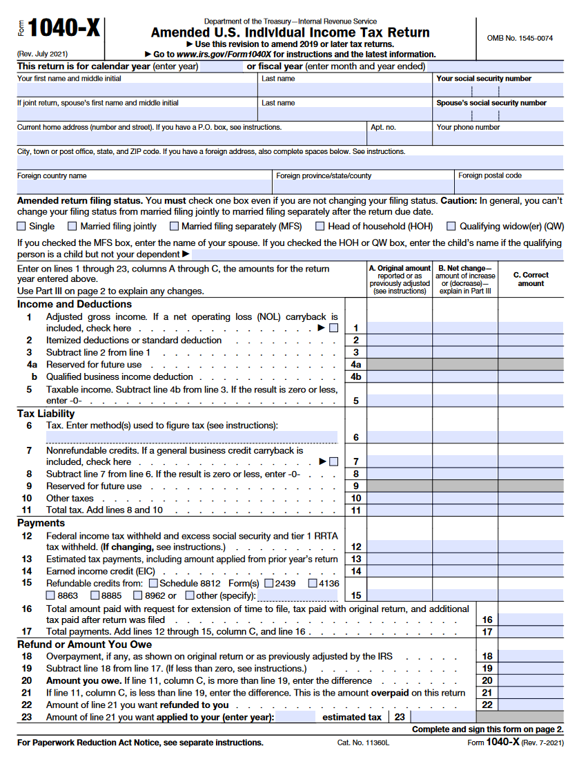 1040x Mailing Address 2024 Jodi Rosene