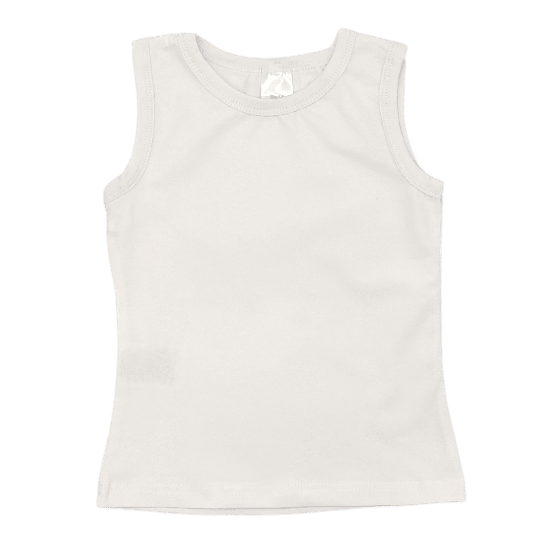 White Basic Tank Blankish