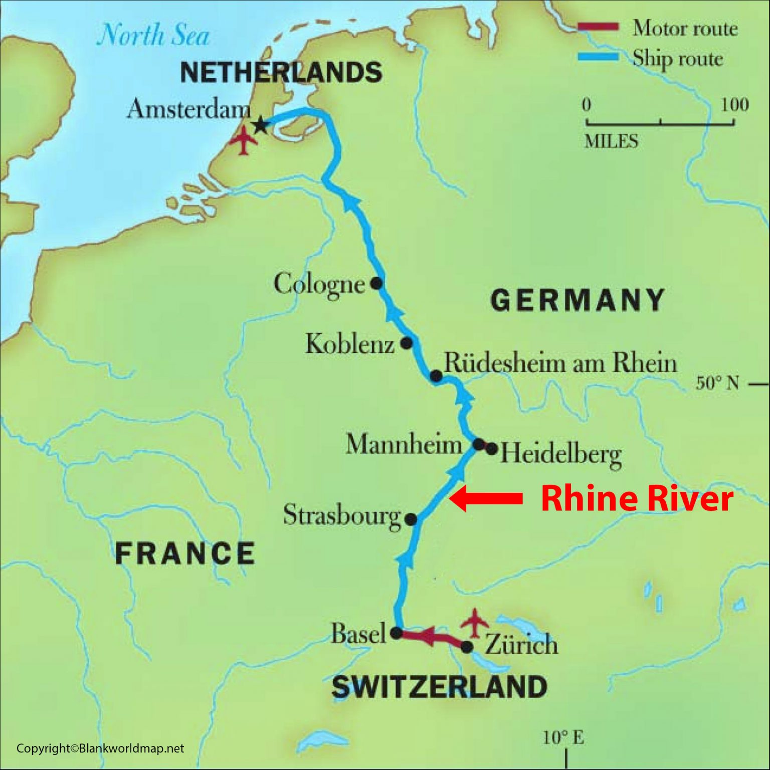 Top 32+ Stock Images map of the rhine river in europe Latest