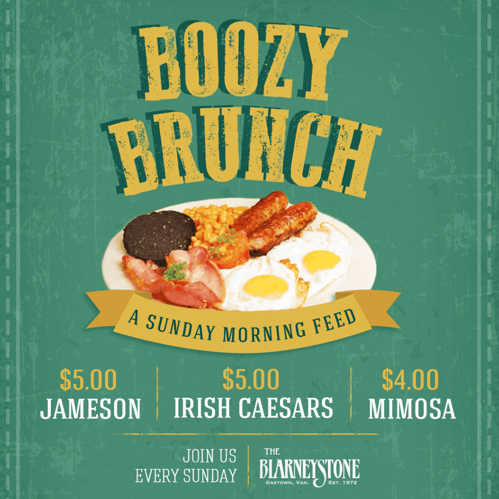 Boozy Brunch The Blarney Stone