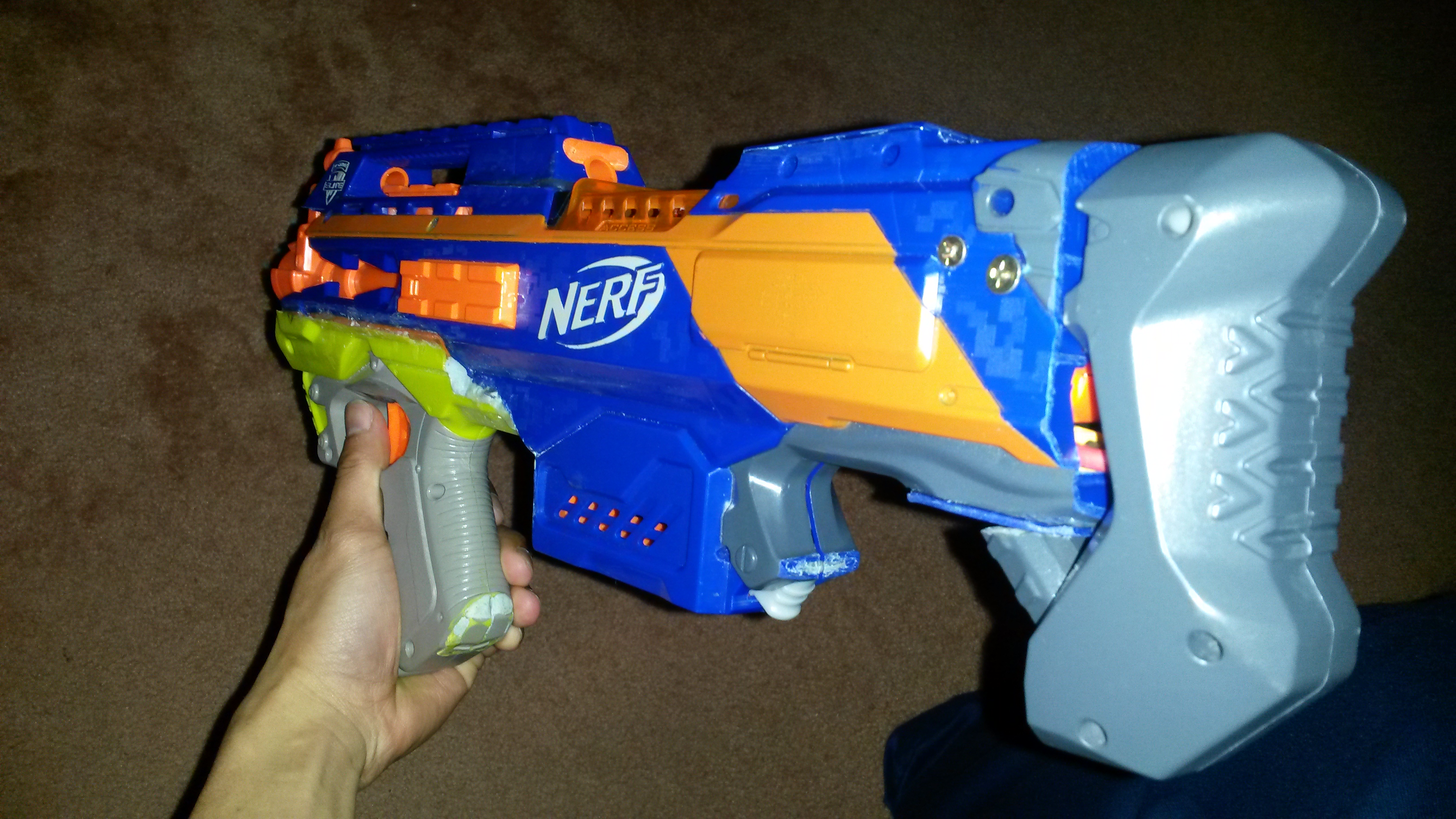 Mod Bullpup Nerf Rapidstrike Blaster Hub